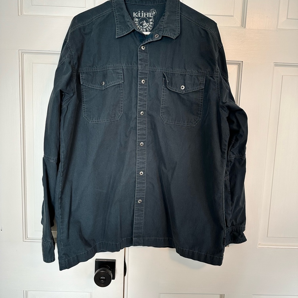 Kuhl Dark Blue Button-Up Shirt